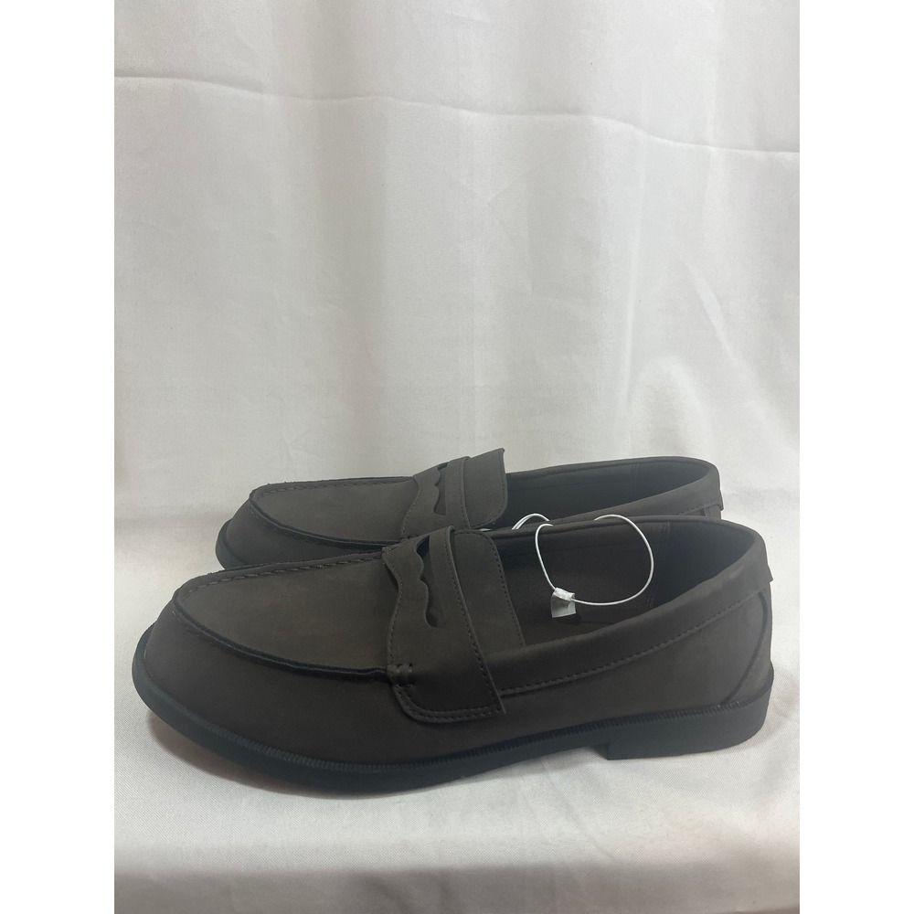 Goodfellow & Co Mens Penny Loafers Dark Brown Slip On Dress Shoes Size 11 NEW